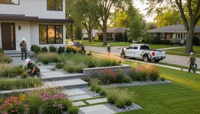 Chicago IL landscaping services for residential and commercial outdoor property maintenance