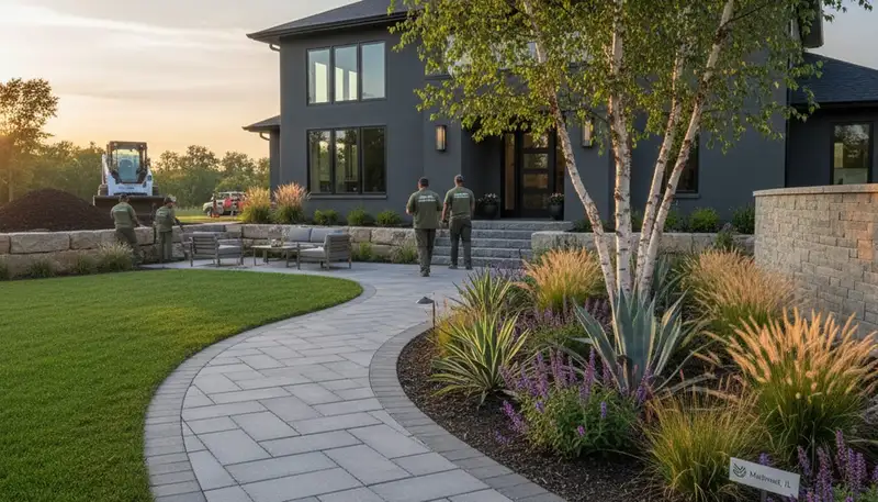 Chicago, IL landscaping services for residential and commercial properties by Landscapers Chicago IL