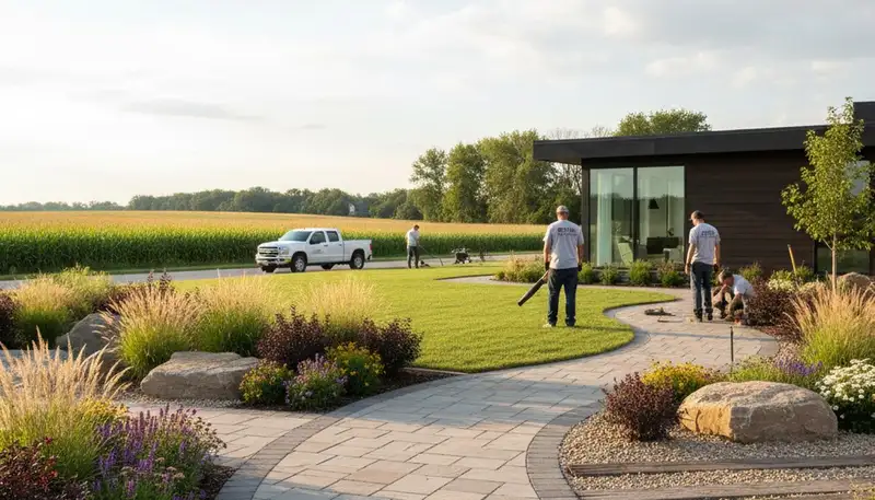 Landscaping service in Chicago, IL for residential yard design and maintenance