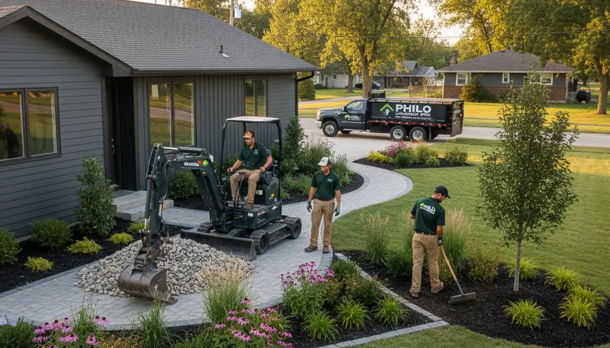 Landscaping team serving Chicago, IL with professional yard maintenance and landscape design services