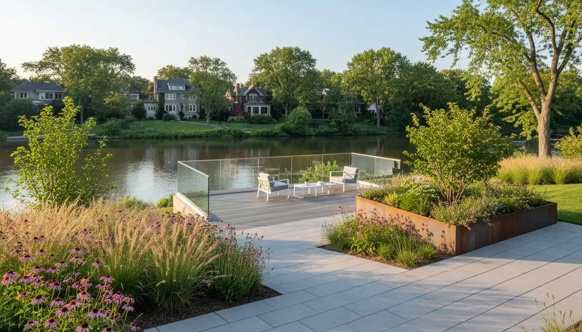 Chicago, IL landscaping services for residential and commercial outdoor maintenance and design
