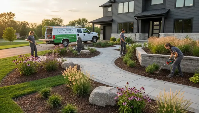 Chicago IL landscaping service by Landscapers Chicago IL for residential and commercial outdoor care