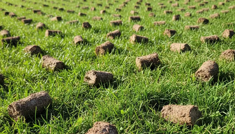 Compacted lawn soil in Chicago IL showing poor drainage before professional aeration treatment